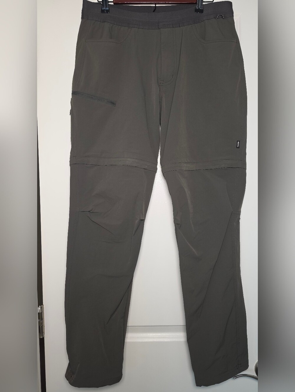 REI Co-op Convertible Hiking Pants Men's Medium 32x32 Gray Zip Off Trail Outdoor